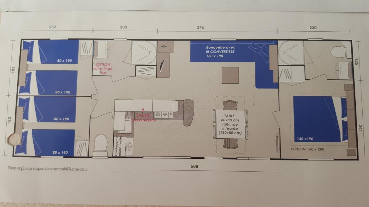 Agréable Mobilhome 6 - 8 places Saint-Brévin-les-Pins Extérieur photo