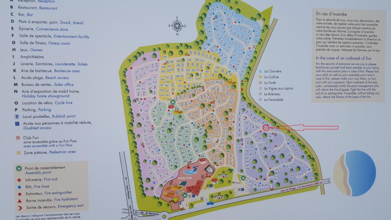 Agréable Mobilhome 6 - 8 places Saint-Brévin-les-Pins Extérieur photo